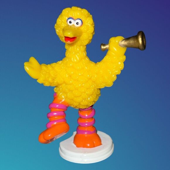 VTG Sesame Street Wilton Cake Toppers Figures Big Bird Zoe Elmo Cookie Band B18 - Picture 4 of 7